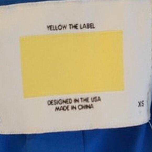 Yellow The Label Liv Sleeveless Blazer Dress Blue Womens Size XS - Picture 6 of 8